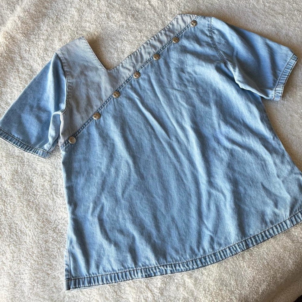 Vintage Concho-Accent Women's Top